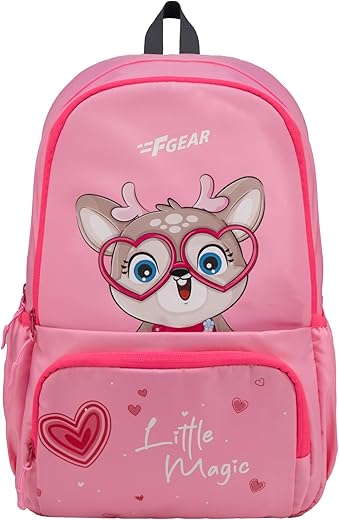 F Gear Little Magic Rose Pink 22 L Backpack|For Primary School|Tuition|College|Picnic Outing Backpack|Trendy &amp; Stylish |Best Bags For Everyday Use For Girls Boys Kids Adults Men &amp; Women|Gifting Bag