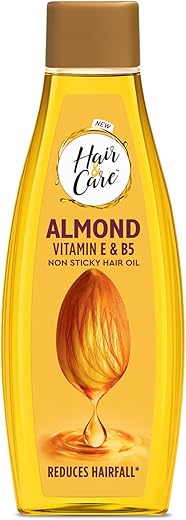 Hair &amp; Care with Almond, Non-Sticky Hair Oil, 500ml