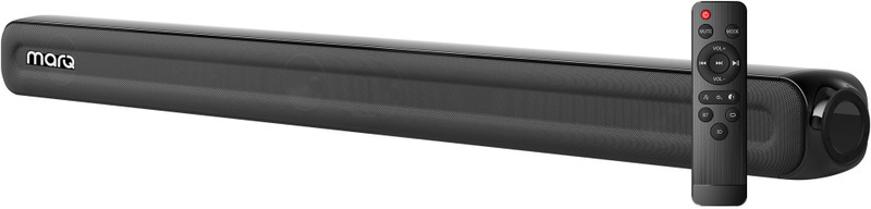 MarQ by Flipkart Thunder 100, 100 Watts, 2.0 Channel, Immersive cinematic experience, EQ Modes 100 W Bluetooth Soundbar  (Black, 2.0 Channel)