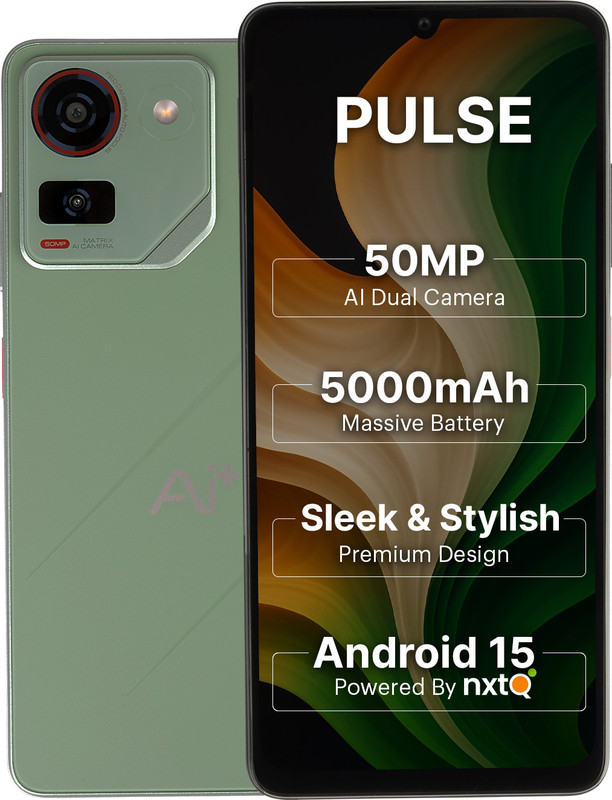 Ai+ Pulse (Green, 128 GB) (6 GB RAM)