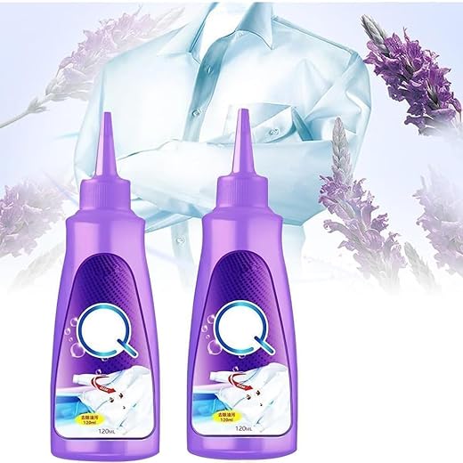 All Color Fabric Stain Remover – 120ml Multi Purpose Roll-On Bead Cleaner for Clothes Made of Cotton, Linen, Polyester, Blended Fabrics, Denim, Jackets, and More (Pack of 2)