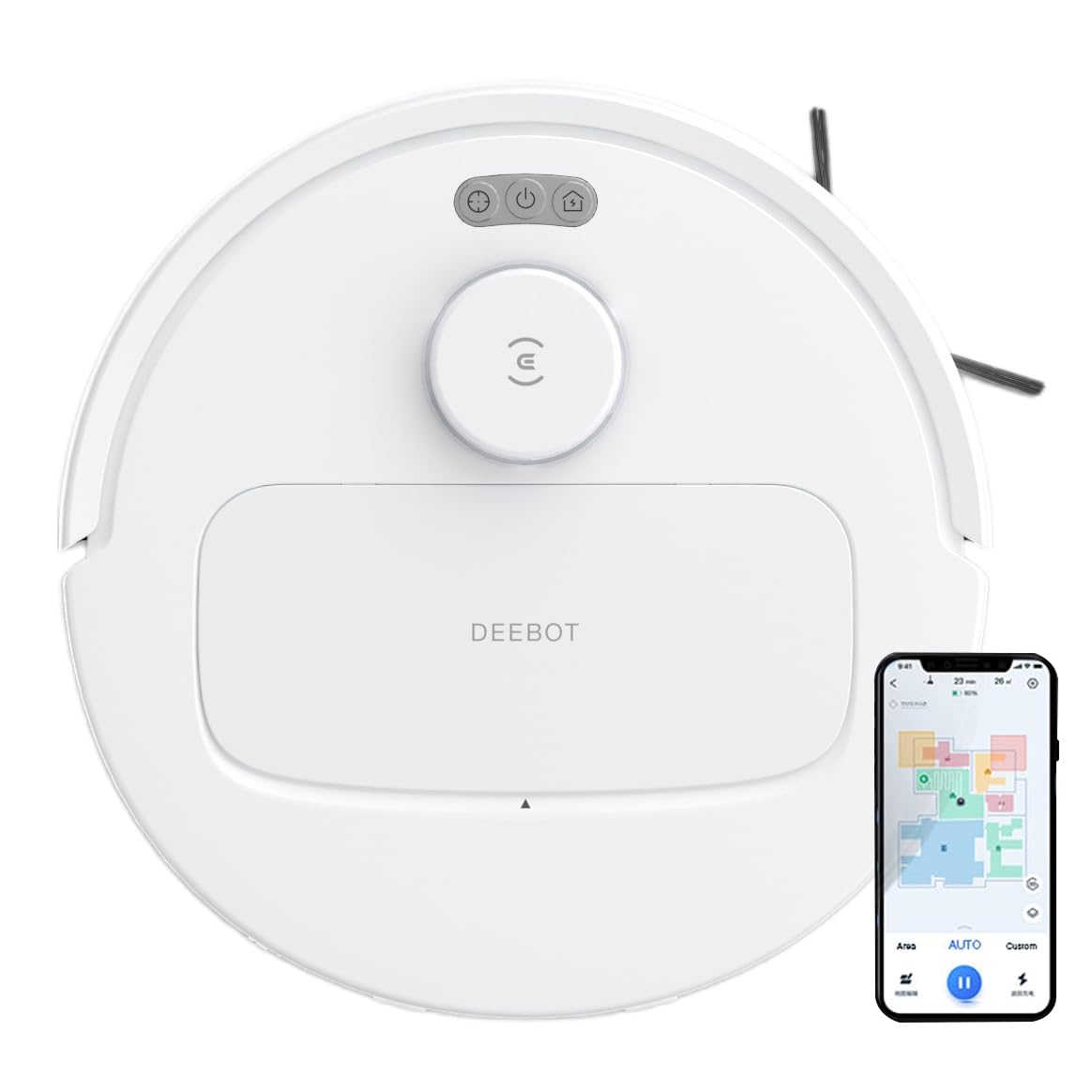 ECOVACS DEEBOT N30 White 2 in 1 Robot Vacuum Cleaner &amp; Mop