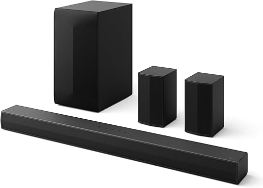 LG S65TR 600W 5.1 Channel Dolby Digital, Wireless Subwoofer &amp; Rear Speaker (Black)