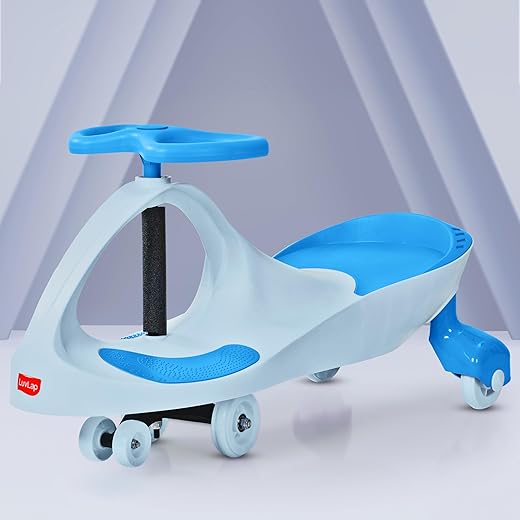 LuvLap Sunshine Swing Car for Kids - Blue