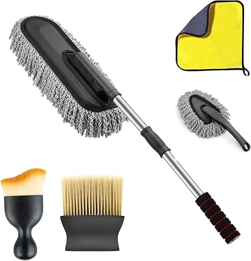 ORJILO 5 PCS Microfiber Car Duster Kit Interior &amp; Exterior Car Cleaning  (Car Duster Kit)