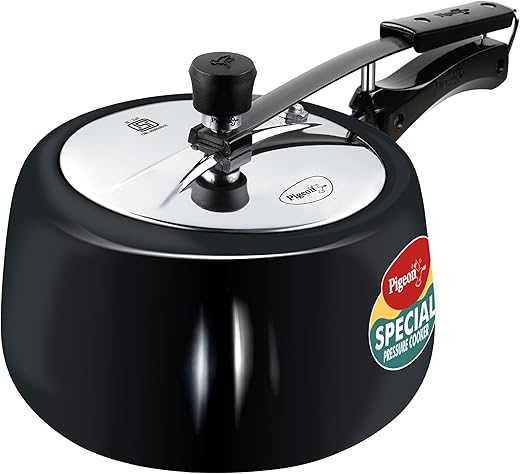 Pigeon by Stovekraft Hard Anodised Aluminium Inner Lid Cooker - 3 Litre with Induction Base, Silver, medium (14547)