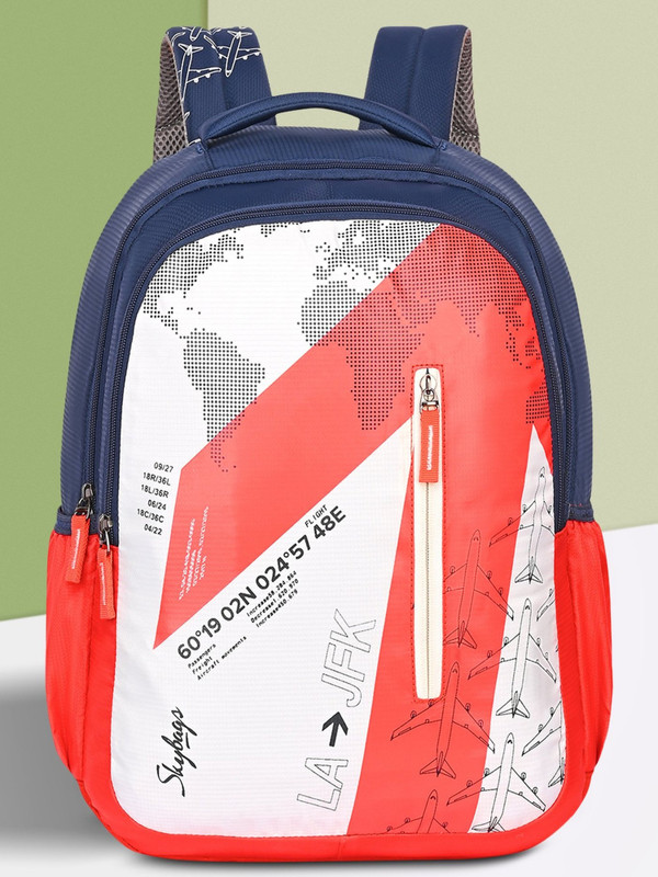 SKYBAGS <br>Medium 23 L Backpack E Casual Printed School Bag For Girls And Boys (Orange)