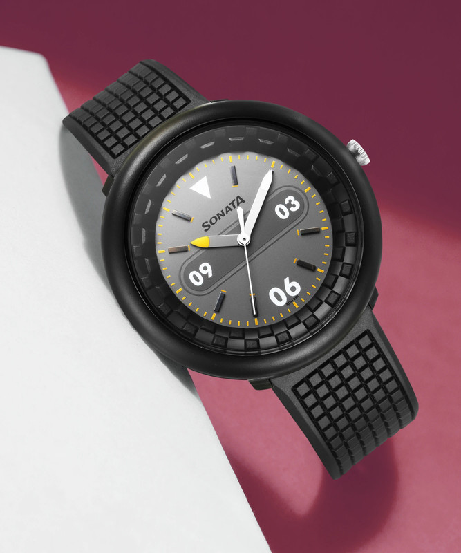 SONATA  F1 plastics Analog Watch - For Men 77121PP03W,NC2467YL01