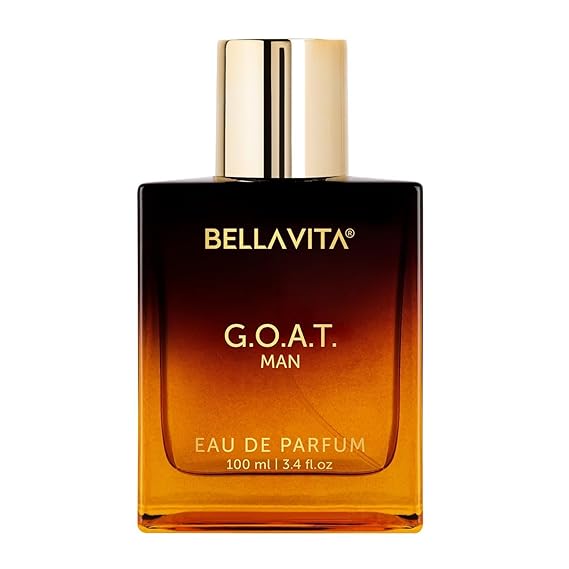 Bella Vita Luxury G.O.A.T Long Lasting Perfume | Perfume for Man | Eau De Parfum 100ml | Bergamot, Patchouli &amp; Vetiver | Spicy, Citrus, Woody &amp; Musky Premium Fragrance