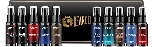 BEARDO Mini Perfume Trial Kit, 10x5ml Best Date Night Fragrances For Men
