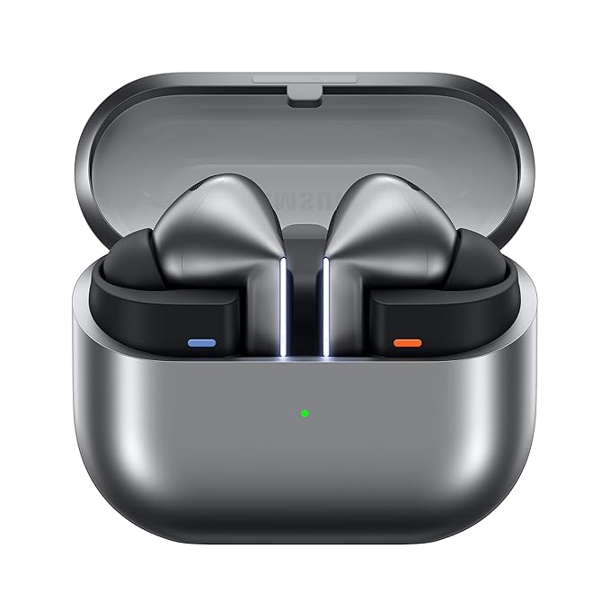 Samsung Galaxy Buds3 Pro Wireless Earbuds, Powered by Galaxy AI, IP57, Active Noise Cancellation, Adaptive Noise Control, 37hrs Battery, 360 Surround Sound, Pinch Controls, Galaxy Ecosystem, Silver