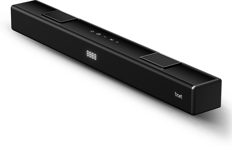 boAt Aavante 2.2 800, Built-in Subwoofer, Back-Lit Touch Controls, Multi Port, Remote 80 W Bluetooth Soundbar(Premium Black, 2.2 Channel)