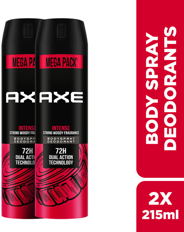 AXE intense Body Spray  -  For Men(215 ml, Pack of 2)