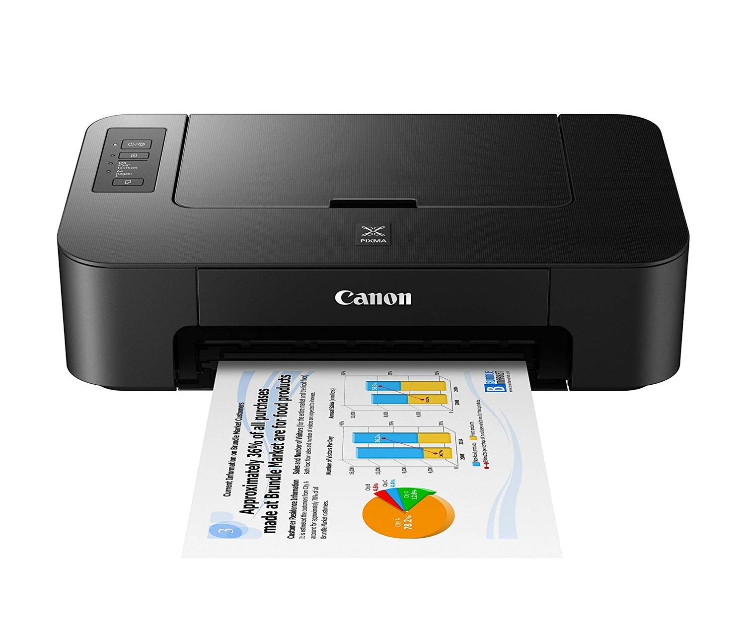 Canon Pixma TS207 Single Function Inkjet Printer (Black) Rs.1649