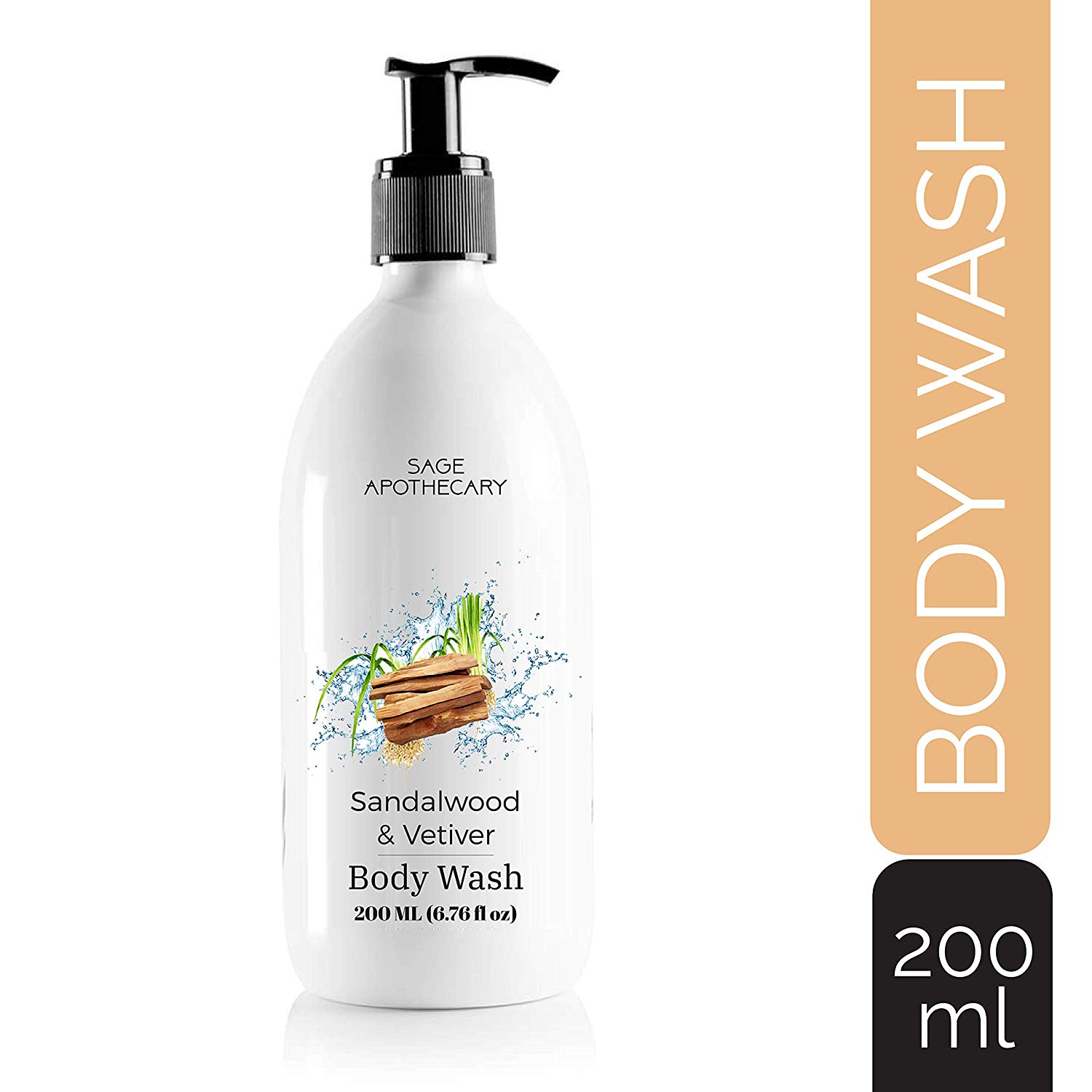 Sage Apothecary Sandalwood & Vetiver Body Wash, 200ML Rs.161