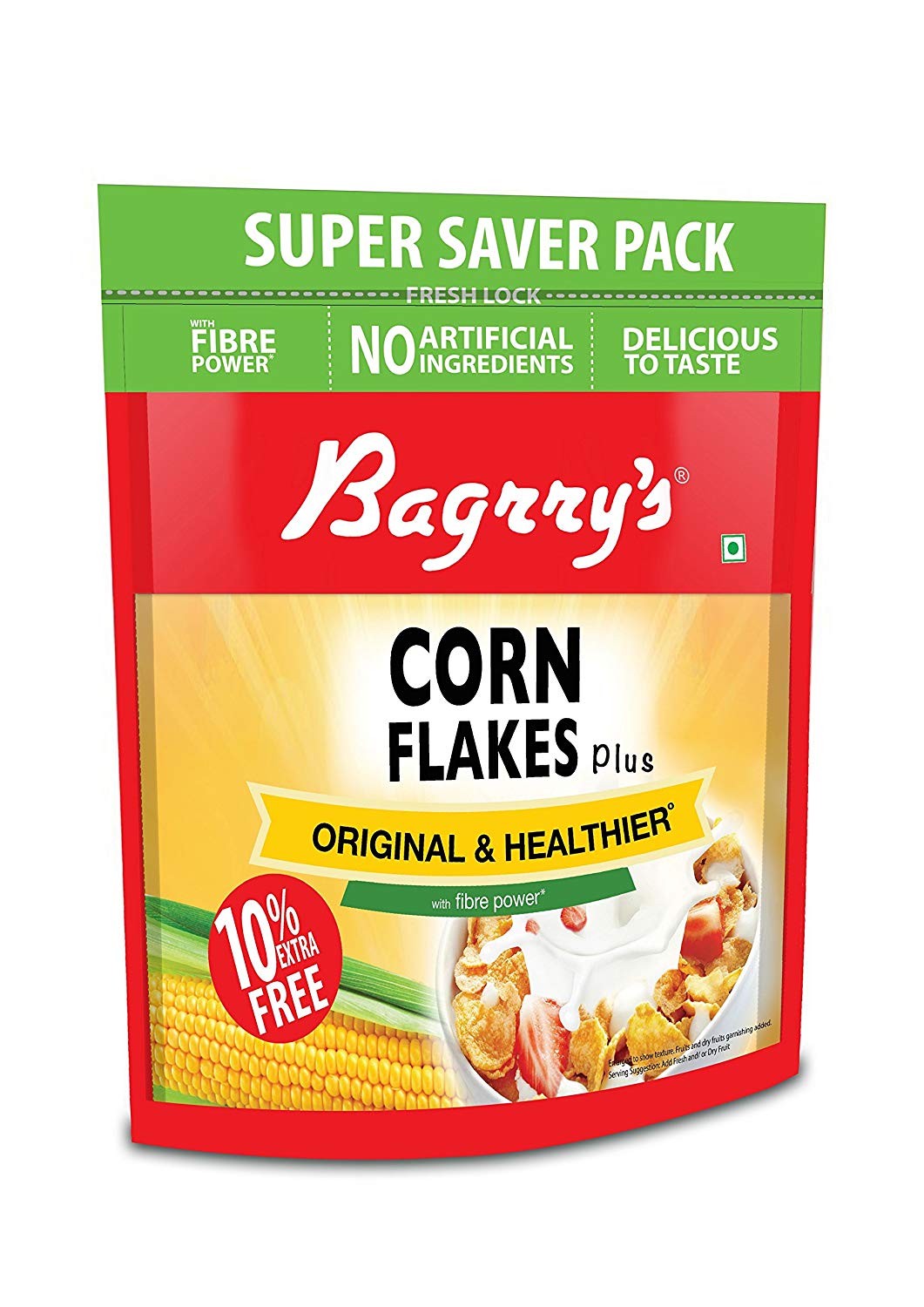 Bagrry’s Corn Flakes, 800g (with Extra 80g) Rs.145 – Amazon