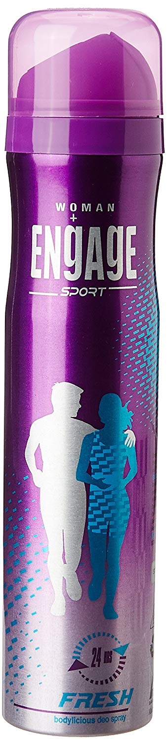 Engage Sport Fresh Deodorant Spray For Women, 150ml / 165ml Rs.126 – Amazon
