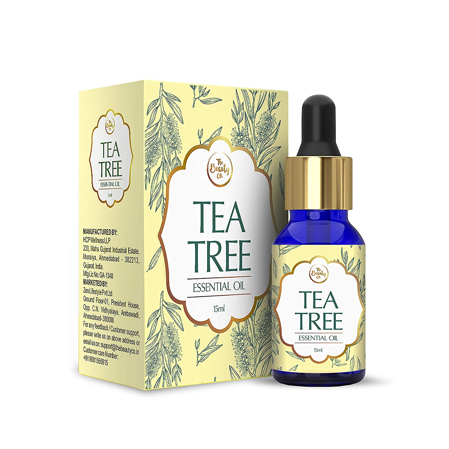 The Beauty Co. Tea Tree Oil for Acne and Blemish-Free Skin – 15ml Rs.199 – Amazon