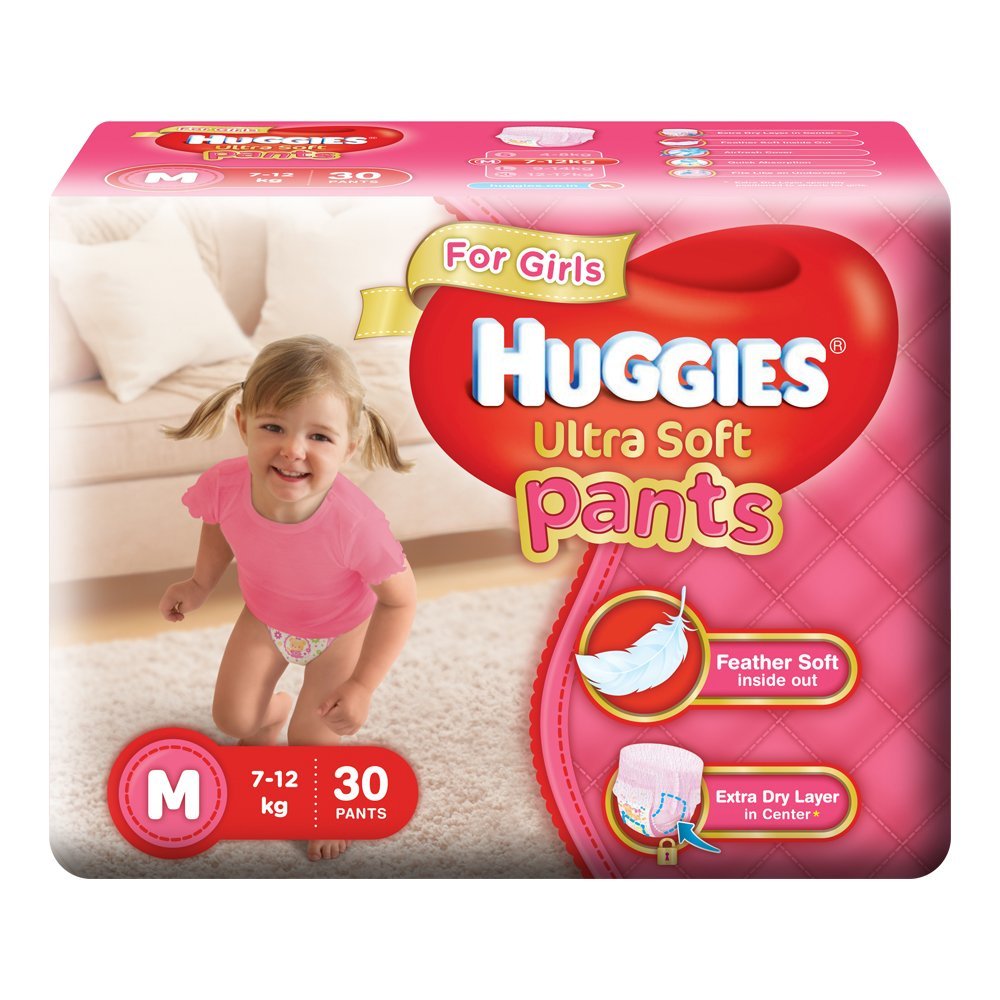 Huggies Ultra Soft Pants Diapers for Boys, Small (Pack of 36) Rs.329 – Amazon