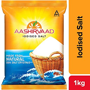 Aashirvaad Salt – Iodised, 1kg Bag at Rs.14 – Amazon