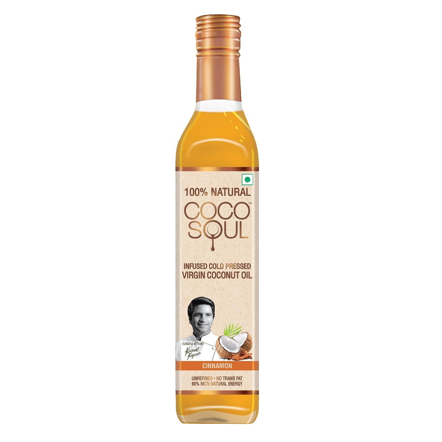 Coco Soul Cinnamon Infused Oil Bottle, 250 ml Rs.174