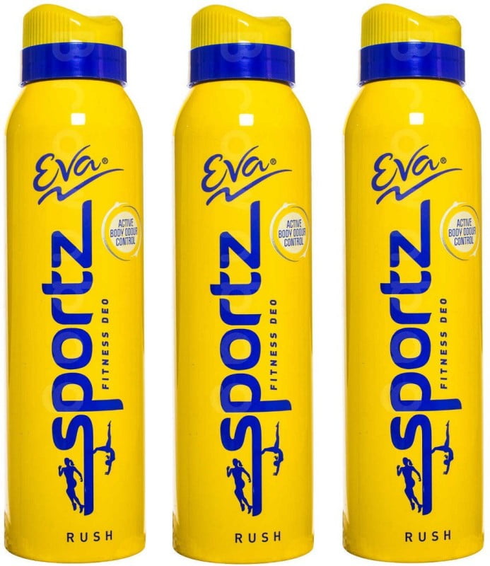 EVA RUSH Sportz Set Of 3 (125 ml X 3 Pc) Deodorant Spray – For Men & Women Rs.299 Flipkart