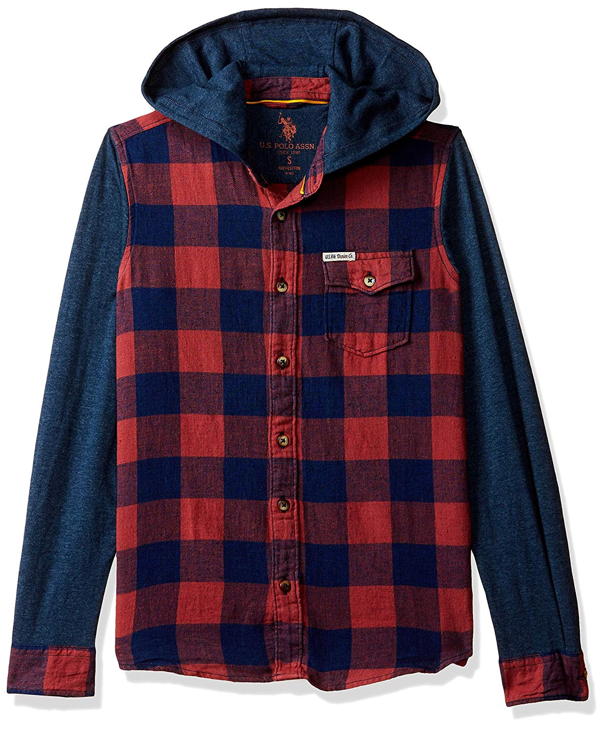US Polo Kids Boys’ Plain Regular Fit Shirt Rs.523