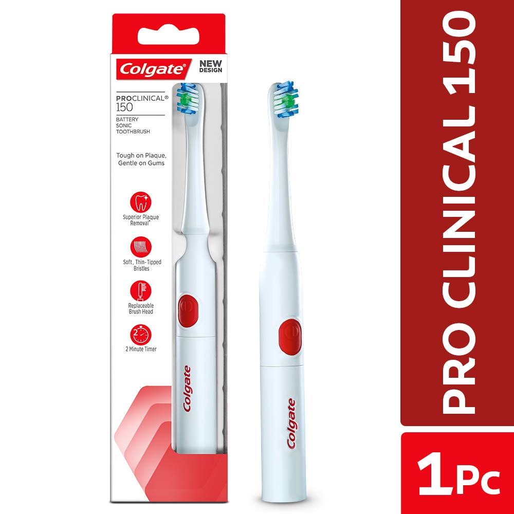 Colgate PROCLINICAL 150 Sonic Battery Powered Toothbrush – 1 Pc