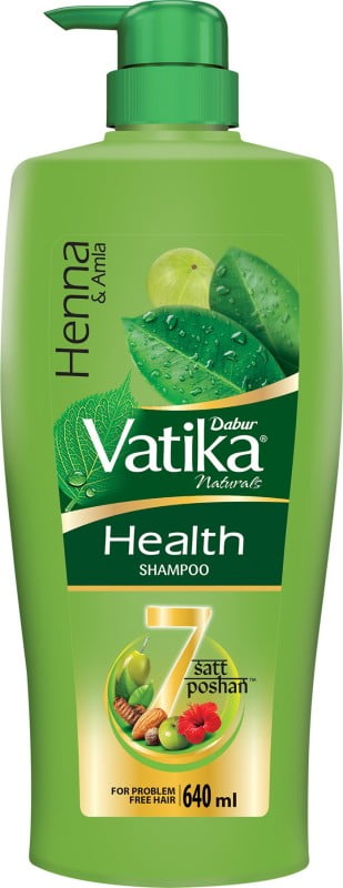 Dabur Vatika Henna and Amla Health Shampoo (640 ml)