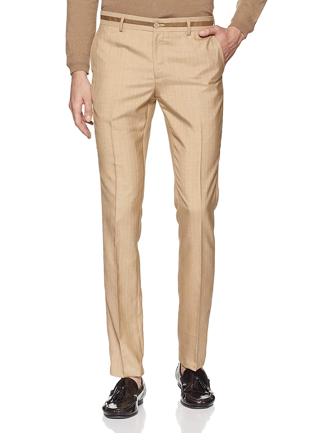 Excalibur by Unlimited Men’s Skinny Fit Formal Trousers