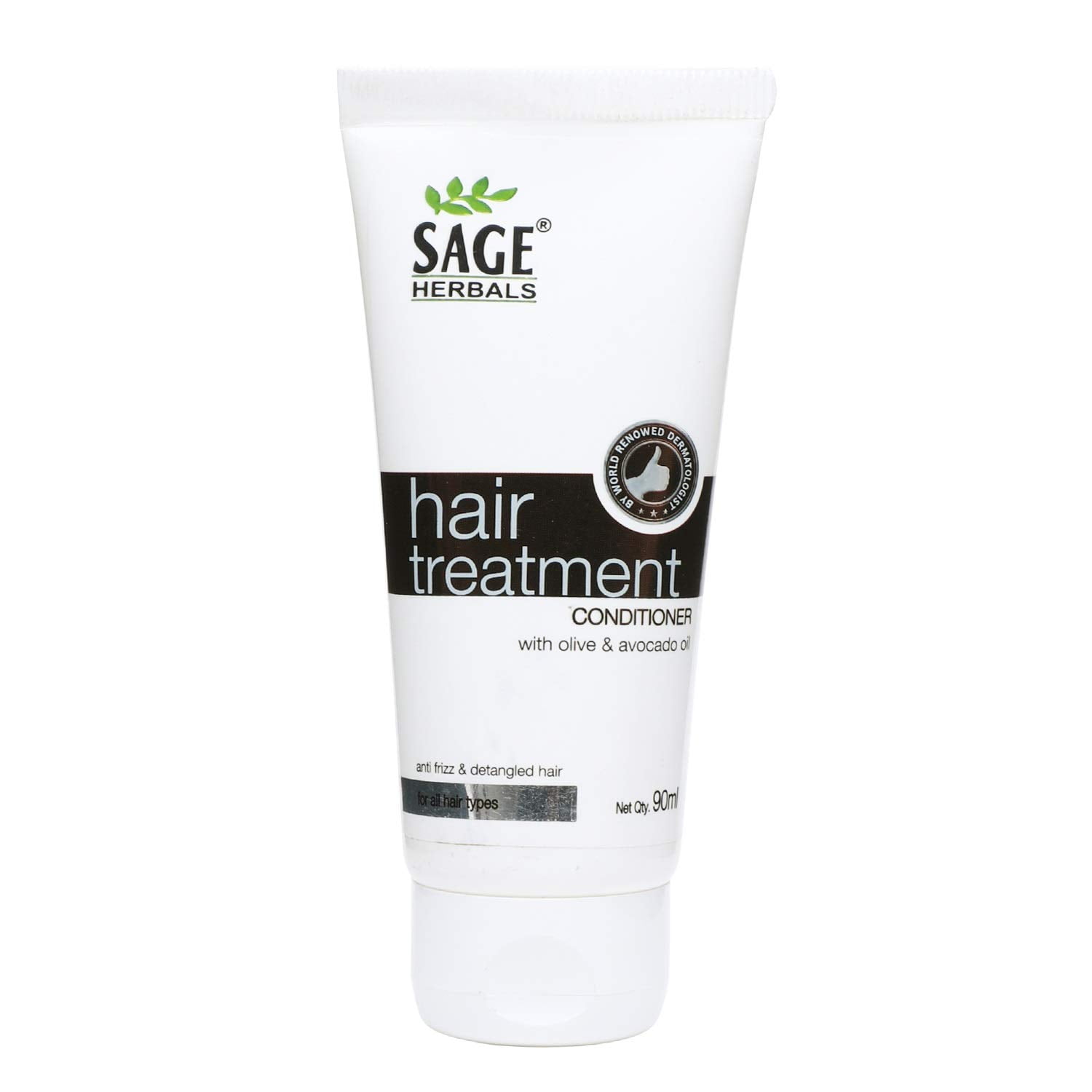Sage Herbal Hair Treatment Conditioner With Olive & Avocado Oil, Control Hairfall & Dandruf, Soft & Smooth Hair, (90ml)- Pack of 1