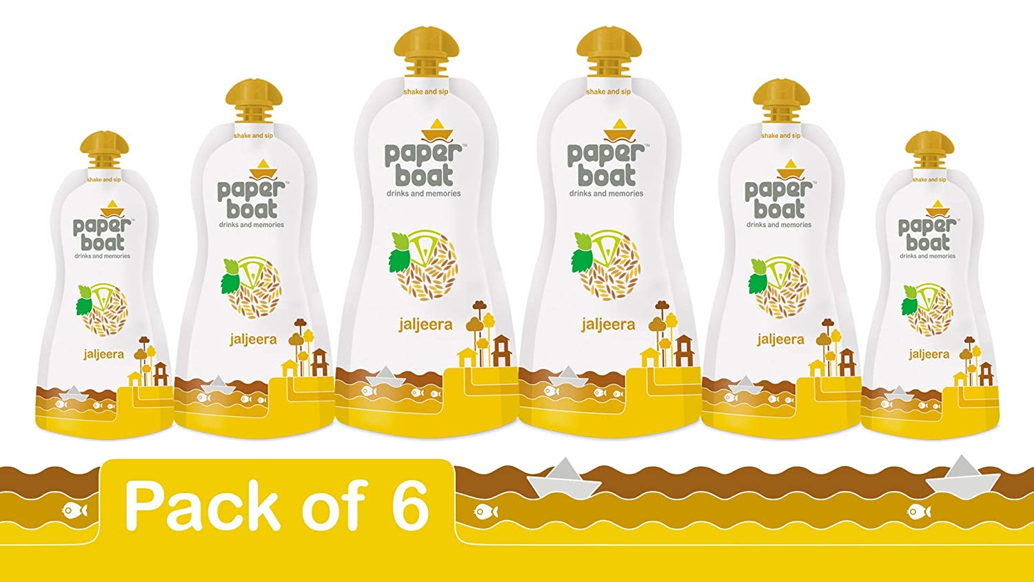 Paper Boat Jaljeera Juice, 200ml (Pack of 6)