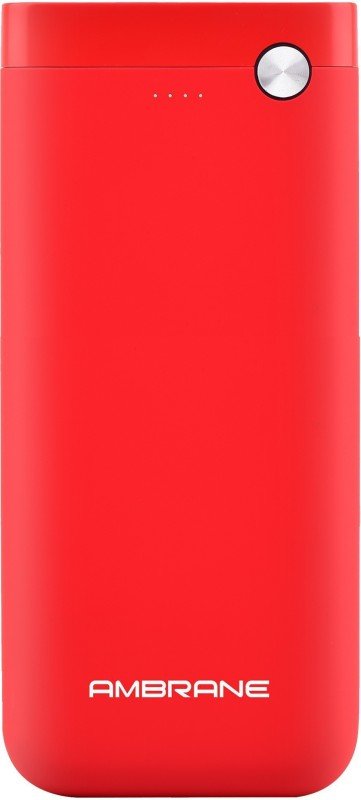 Ambrane 20000 mAh Power Bank (10 W, Fast Charging)(Red, Lithium Polymer)