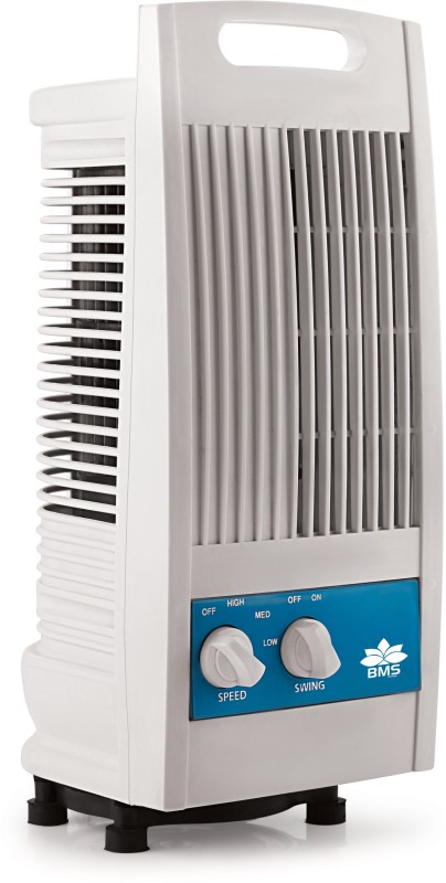 BMS Lifestyle TF-102 Portable Revolving & Oscillating Tower Fan(White)