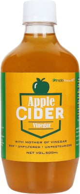 IndoSwasth Organic Apple Cider Vinegar with Mother-(500ml) Vinegar (500 ml)