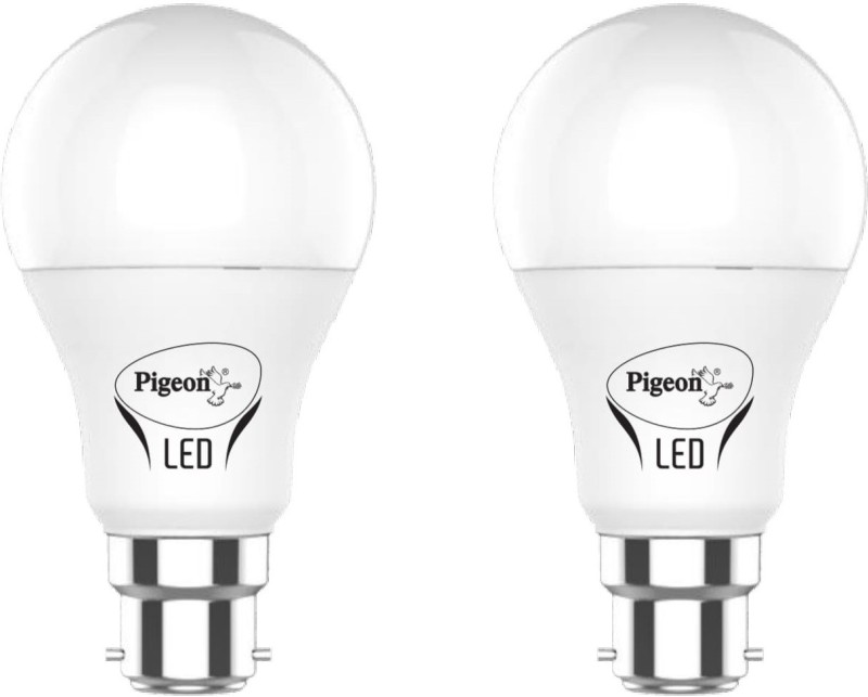 Pigeon 9 W Round B22 LED Bulb(White, Pack of 2)