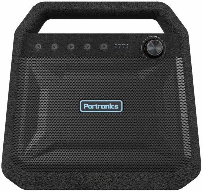 Portronics POR-549 ROAR 24 W Bluetooth Party Speaker(Black, Stereo Channel)