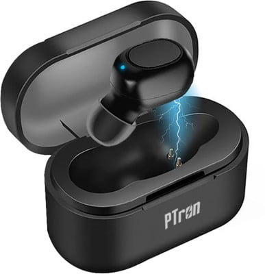 PTron Atom Bluetooth 5.0 Wireless Mono Earbud Bluetooth Headset