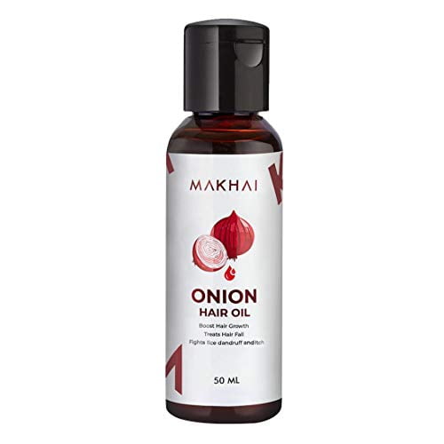 Makhai Onion Hair Oil for Hair Growth with 21 Vital Oils and Natural Ingredients 50ml