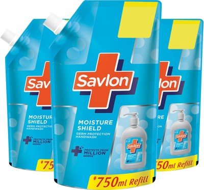 Savlon Moisture Shield Hand Wash Pouch (3 x 750 ml)