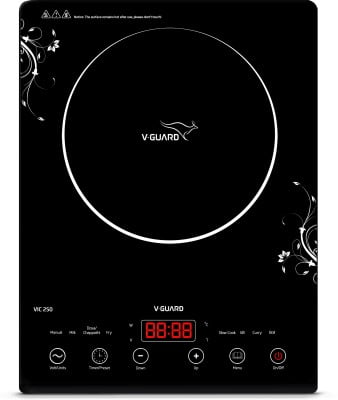V-Guard VIC 250 (2000 W) Induction Cooktop (Black, Touch Panel)