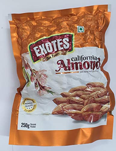 Exotes Popular Almonds Vacuum Pouch 500g( 250g x2)
