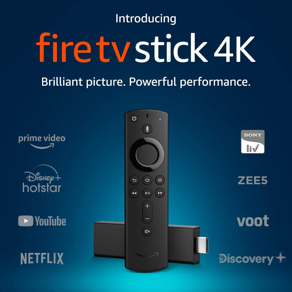 Fire TV Stick 4K with Alexa Voice Remote | Stream in 4K resolution