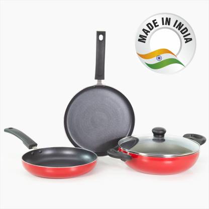 Butterfly Rapid Induction Bottom Cookware Set  (Aluminium, 3 – Piece)