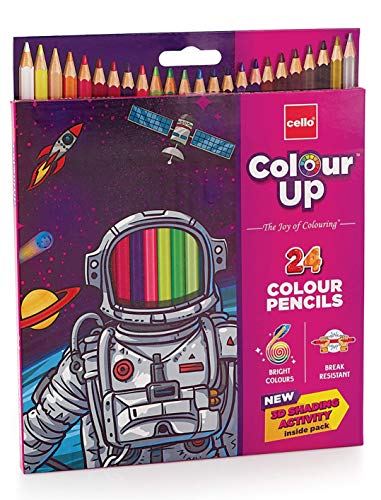 Cello Pens ColourUp Colour Pencils – 10 packs (24 shades each) – Return Gift Box