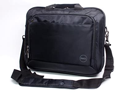Genuine Dell T43DV 14″Inch Black Nylon Business Work Office Laptop Notebook Carry-Case Bag Tote Messenger Bag with Shoulder Strap Fits up to 14″ Screens or Smaller