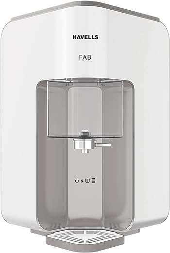 Havells Fab Water Purifier, First corner mounting design (Patented) Copper+Zinc+pH Balance+natural minerals)