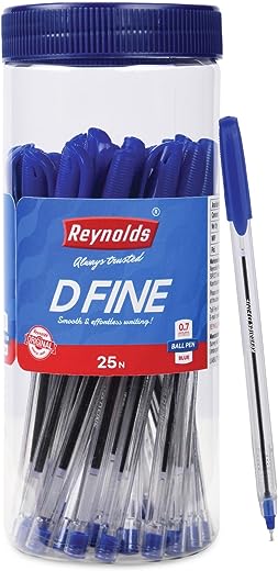 Reynolds D FINE BALLPEN -Blue | Pack of 25