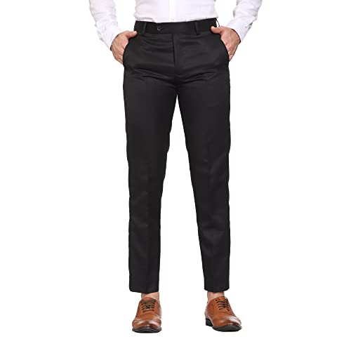 MALENO Slim Fit Men Cotton Blend Formal Trouser