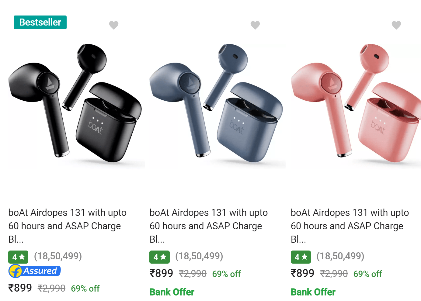 boAt Airdopes Start from Rs.799